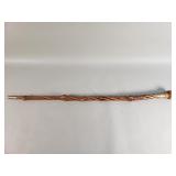 Cholla cactus wood and brass walking cane