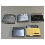 5 vintage lighters