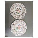 Pair of hand painted Italian ceramic decorative