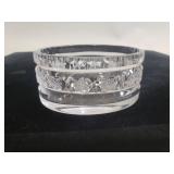 Cut crystal trinket dish