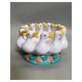Vintage ceramic 'Circle of Geese' bowl as is,