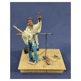 Jimi Hendrix plastic display piece with stage