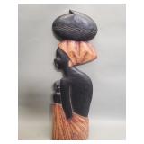 African carved wood wall decoration