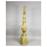 Glazed ceramic architectural finial
