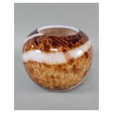 Hand blown art glass vase