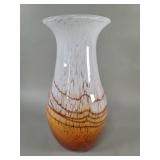 Hand blown art glass vase