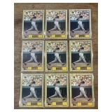Lot of 1986 Topps Barry Bonds rookie cards
