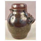 Vintage unique studio stoneware pitcher