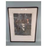 Johnny Friedlander signed etching