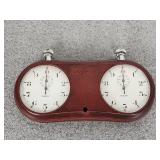 Vintage Gallet Champion spark plugs stopwatch