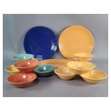 Group of Bauer ringware and plainware