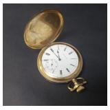 Antique 1913 Elgin full hunter pocket watch