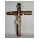 Vintage brass crucifix