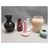 Group of vintage porcelain, glass and ceramic