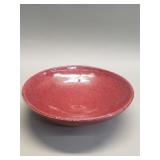 Mid-century signed ceramic glazed bowl