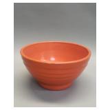 Vintage Bauer pottery ringware orange mixing