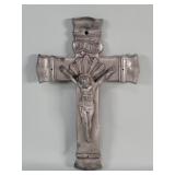 Vintage pewter crucifix