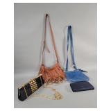 Leather and faux leather handbags