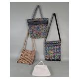 Vintage multicolored candy dot beaded tote bags