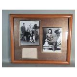 Framed Joan Crawford signed photograph
