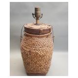 Vintage table lamp converted from a traditional