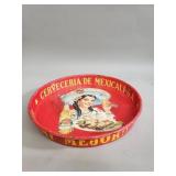 Vintage metal Mexicali beer tray