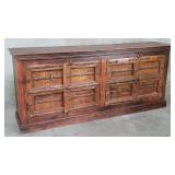 Spanish colonial-style sideboard with reclaimed