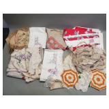 Vintage embroidered table linen