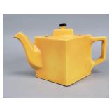 Vintage 1929 AVCO China Art Deco square teapot