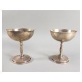 Pair of Juventino Lï¿½pez Reyes sterling silver