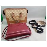Group of computer laptop bag, padfolio briefcase,