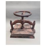 Antique cast iron book press