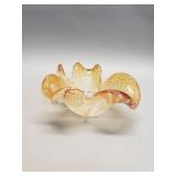 Vintage unmarked Murano art glass bowl