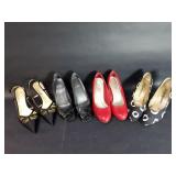 Group of womens designer shoes
