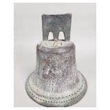 Spanish colonial style mission bronze bell dated