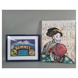 Levon  Nash signed oil on canvas, framed Summit