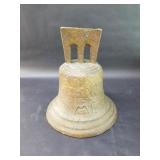 Spanish Colonial-style bronze bell, dated 1818