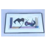 Framed & signed watercolor on paper