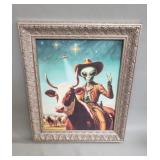 Retro-style sci-fi lithograph