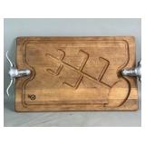 Vintage Bruce Fox Longhorn wood cutting board
