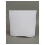 Iittala Ovalis opal white cased glass vase
