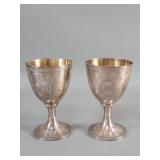 Pair of antique sterling silver David Orgell I