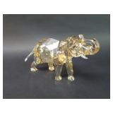 Swarovski crystal elephant sculpture
