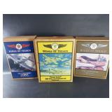 Bundle of Wings of Texaco airplane models spoke