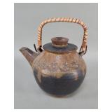 Signed, vintage studio pottery teapot