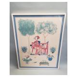 Signed vintage Robert Weil print