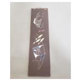 Signed Mid-century Modern ceramic wall plaque