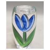 Kosta Boda "Tulipa" art glass candleholder