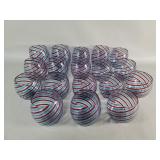 Group of vintage Murano style hand glass blown