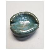 Vintage pottery ashtray signed Bustamante